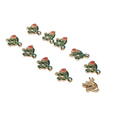 Metall Kleeblatt mit Marienkäfer (VPE 50) – Bild 2