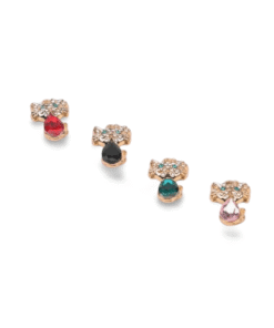 Metalltalis Katze mit Diamantimitation (VPE 50)