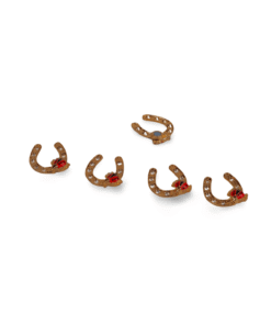 Alternative view of Metalltalis Hufeisen mit Marienkäfer, Magnet (VPE 50)