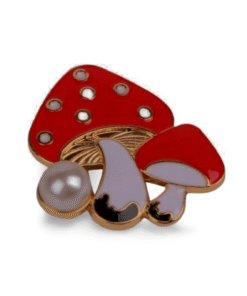 Metalltalis Fliegenpilz mit Perle, Magnet (VPE 50)