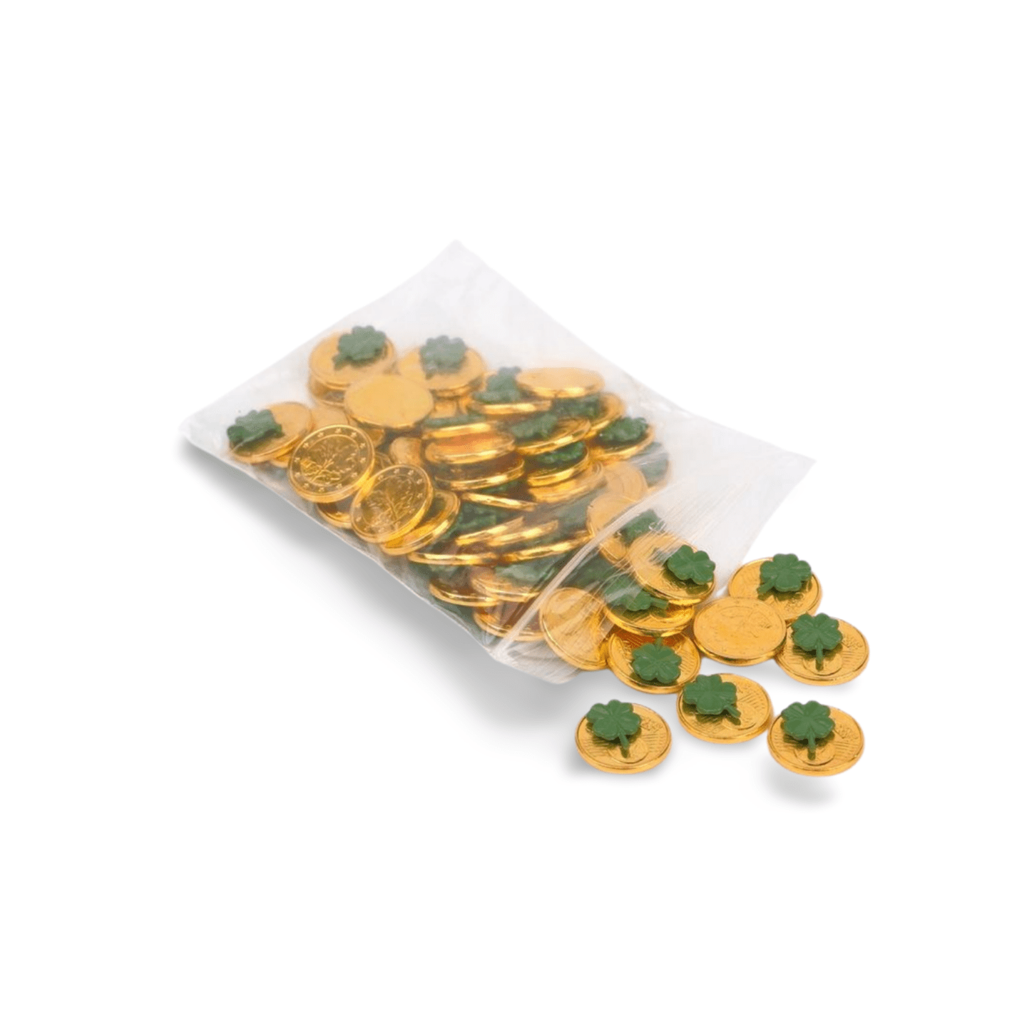 Goldmünze mit Kleeblatt (VPE 50) – Bild 2