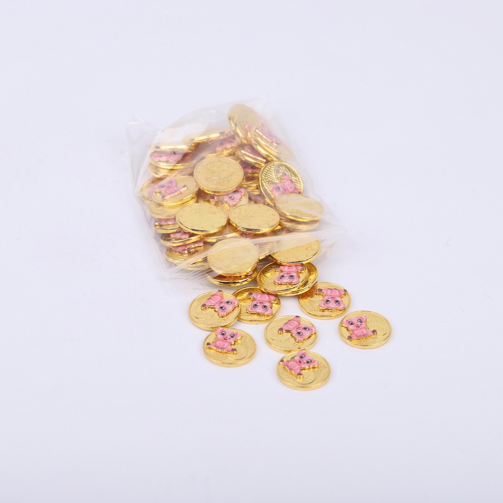 Goldmünze mit Schwein (VPE 50) – Bild 2