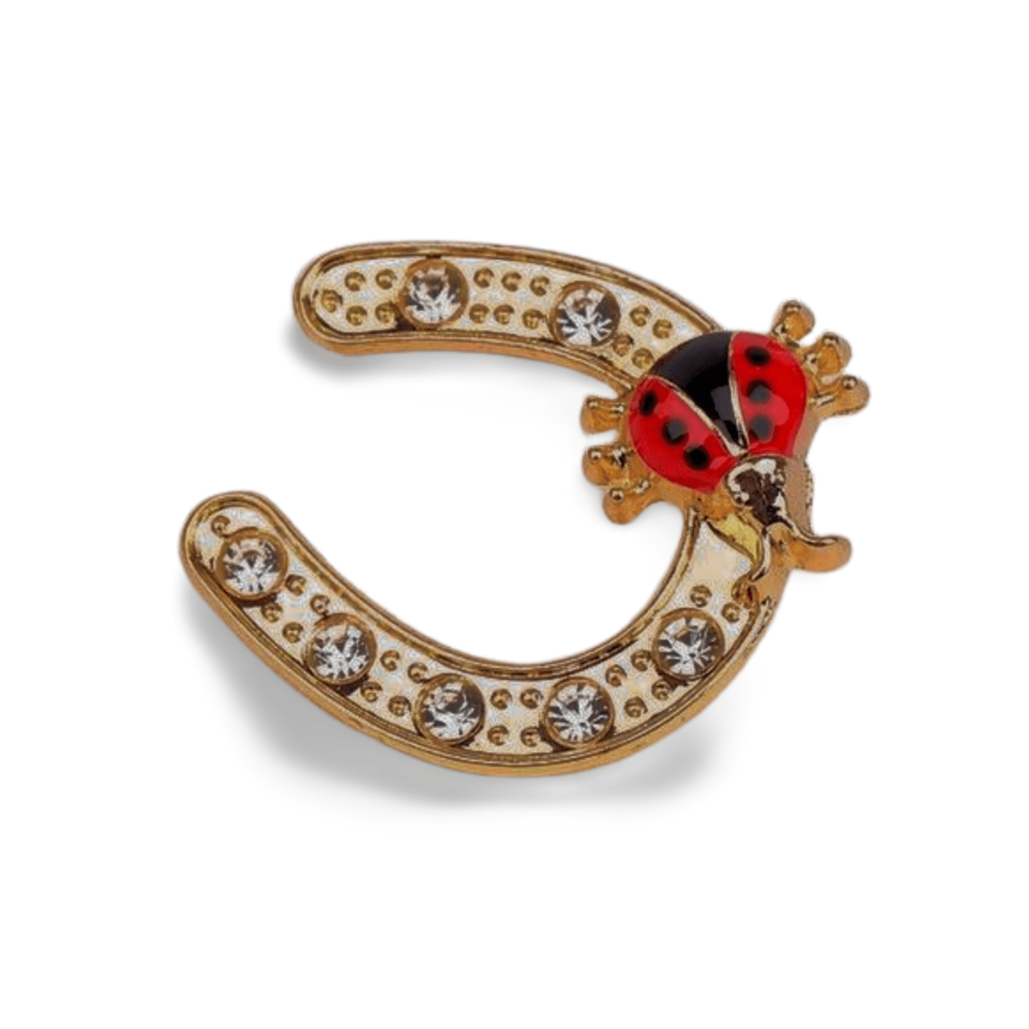 Metalltalis Hufeisen mit Marienkäfer, Magnet (VPE 50)