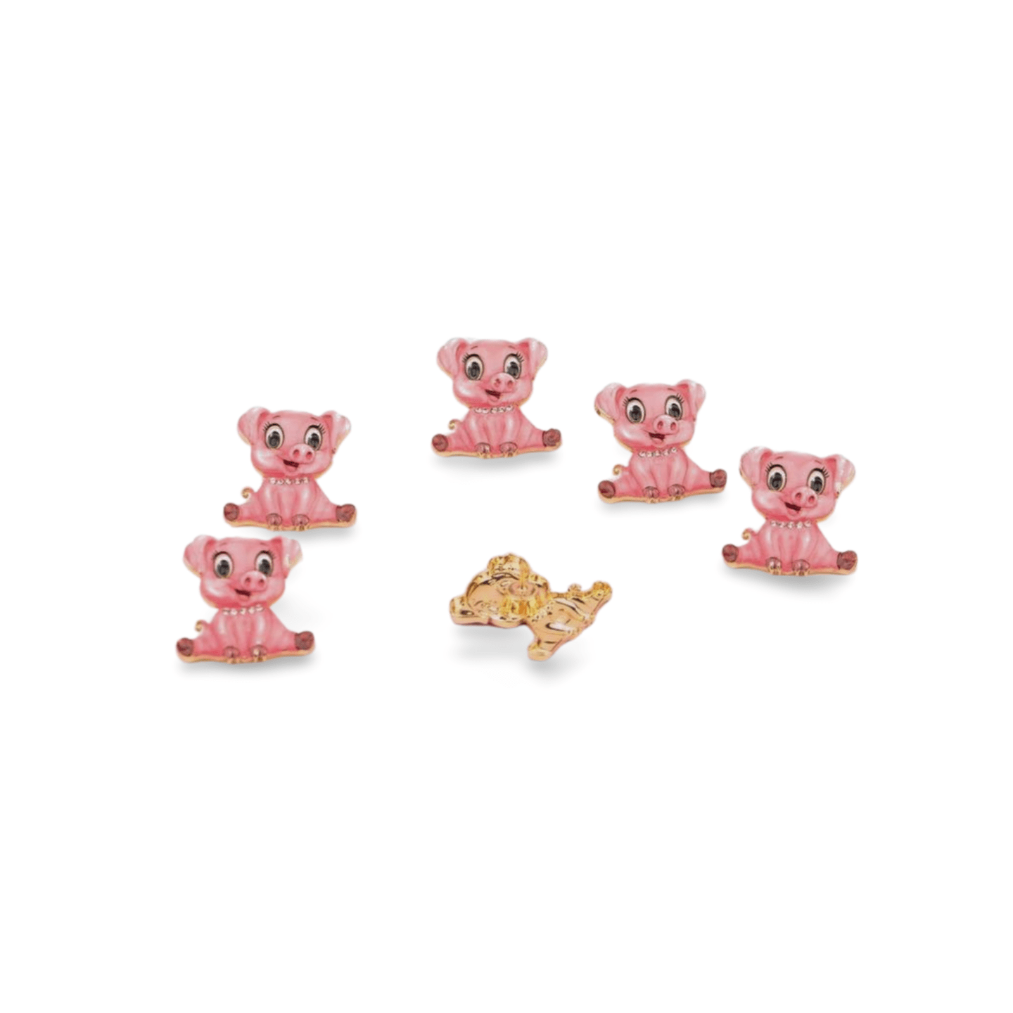 Metallglücksschwein, Sticker (VPE 50) – Bild 2