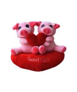 2 Plüschschweinchen auf Herz (VPE 4)