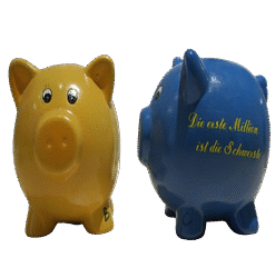 Alternative view of Sparschwein mit verschiedenen Sprüchen (VPE 1)