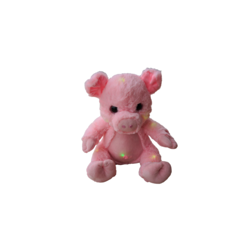 Plüschschwein mit LED (VPE 4)