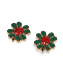 Edelmetallkleeblatt vergoldet mit Marienkäfer (VPE 100)