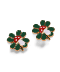 Metallkleeblatt vergoldet mit Pilz (VPE 100)