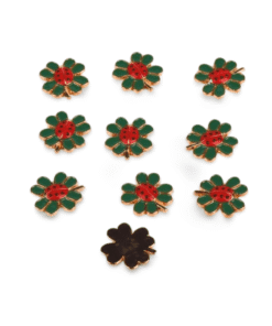 Alternative view of Edelmetallkleeblatt vergoldet mit Marienkäfer (VPE 100)