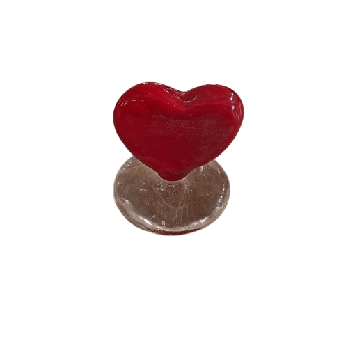 Glasherz auf Sockel (VPE 12)