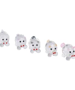 Glasschwein geschliffen, farbl. sort.  (VPE 10)