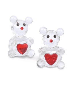 Glasbär mit Herz, klein (VPE 10)