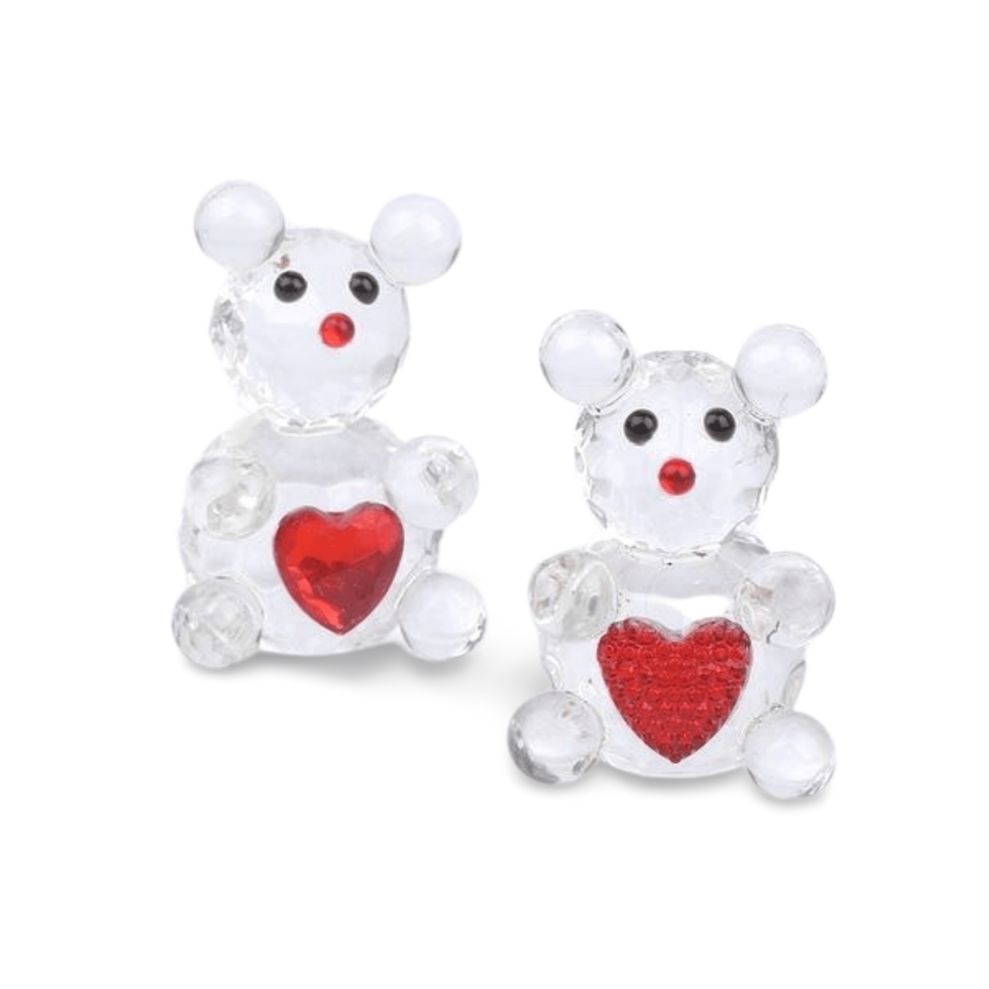 Glasbär mit Herz, klein (VPE 10)