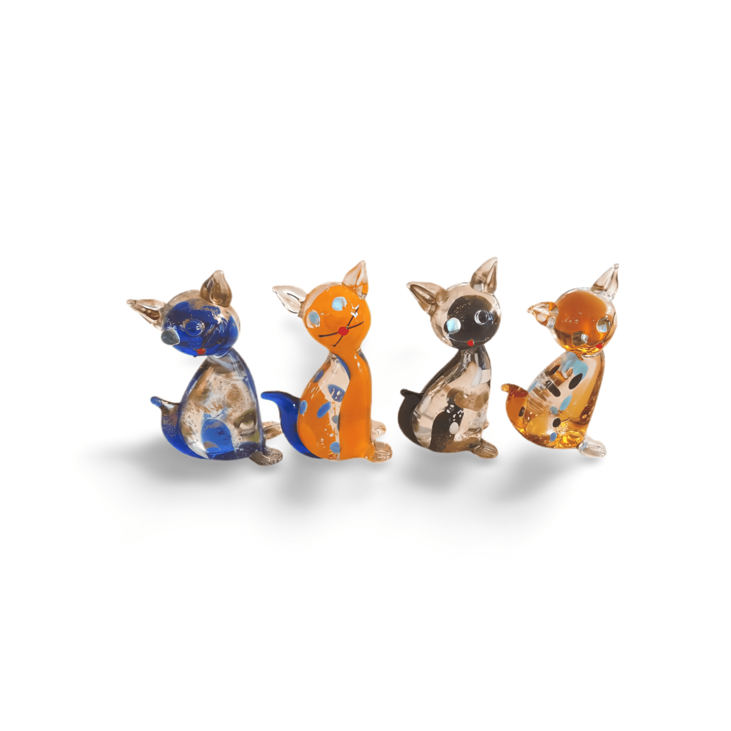 Glaskatze mit blauen Augen, 6cm (VPE 1) – Bild 3