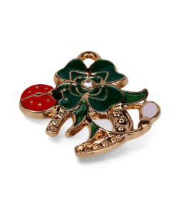 Metalltalis Hufeisen mit Kleeblatt (VPE 50)