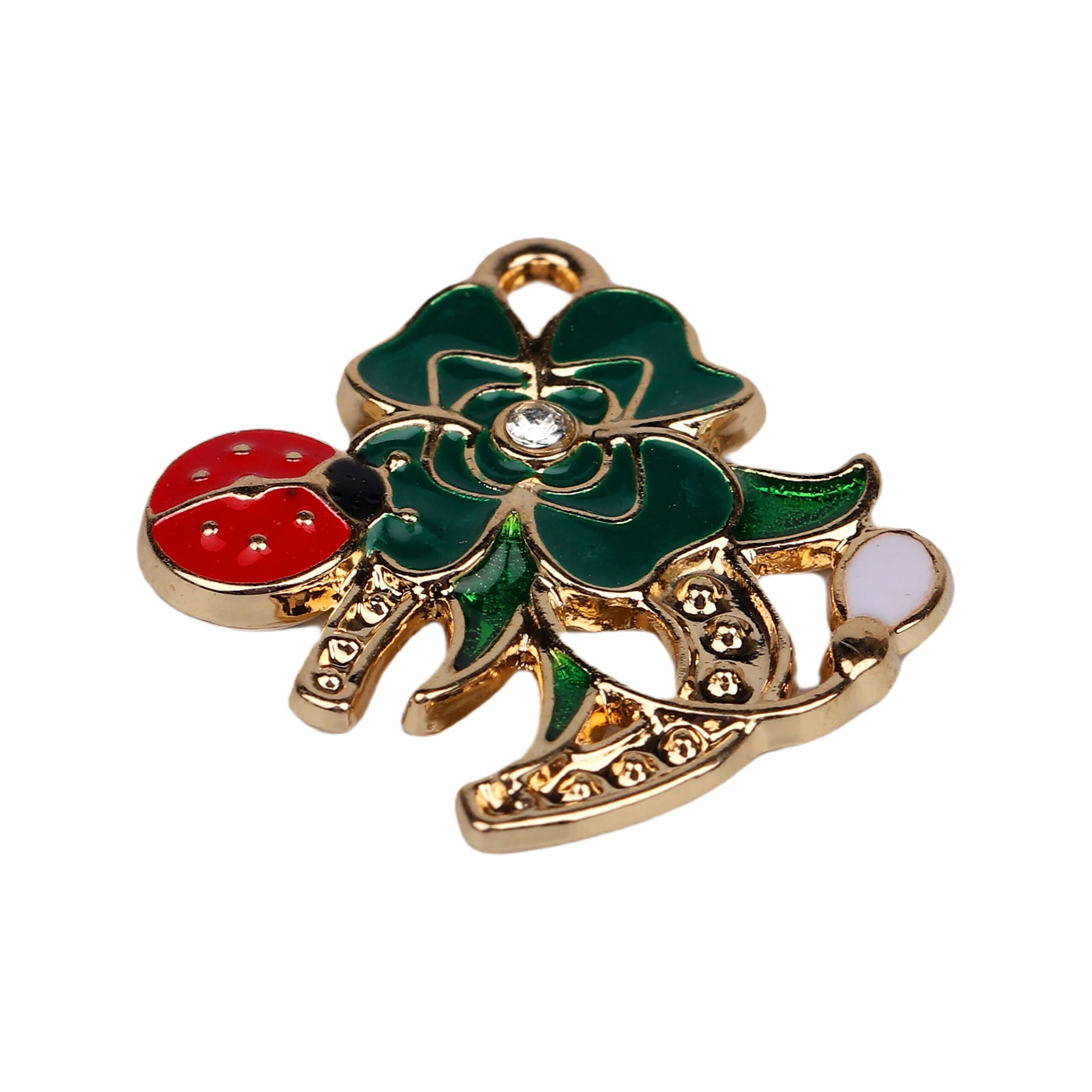 Metallhufeisen mit Klee, Sticker (VPE 50)