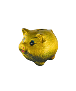 Sparkasse Schwein gold gross (VPE 4)