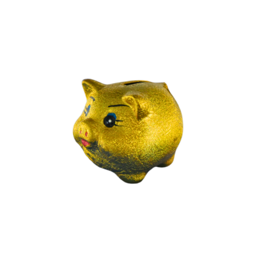 Sparkasse Schwein gold gross (VPE 4)