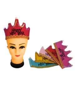 Krone mit LED mit Happy new year (VPE 20)