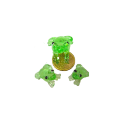 Glasfrosch, grün, leuchtend, Familie (VPE 1)