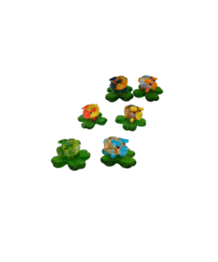 Glasschwein, gesprenkelt auf Glasklee, klein (VPE 24)