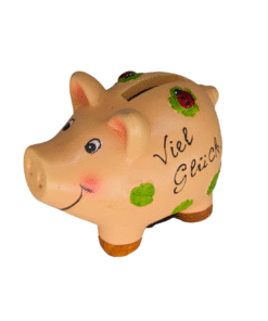 Keramikschwein Sparkasse "Viel Glück" (VPE 6)
