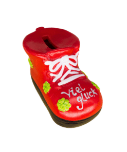 Keramiksparkasse Schuh "Viel Glück" (VPE 4)