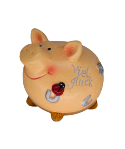 Keramiksparkasse Schwein "Viel Glück" (VPE 6)